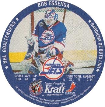 1992-93 Kraft - Kraft Peanut Butter NHL Goaltenders #NNO Don Beaupre / Bob Essensa  Back