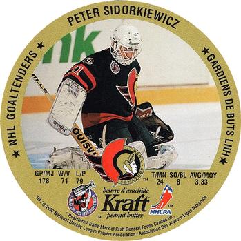 1992-93 Kraft - Kraft Peanut Butter NHL Goaltenders #NNO Peter Sidorkiewicz / Grant Fuhr  Front