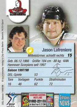 1998-99 Powerplay DEL (German) #182 Jason Lafreniere Back