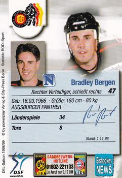 1998-99 Powerplay DEL (German) #330 Bradley Bergen Back