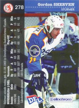 1996-97 IHA DEL (German) #278 Gord Sherven Back