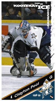 1998-99 Kootenay Ice (WHL) #1 Clayton Pool Front
