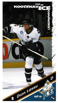 1998-99 Kootenay Ice (WHL) #5 Dion Lassu Front