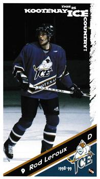 1998-99 Kootenay Ice (WHL) #8 Rod Leroux Front