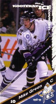 1998-99 Kootenay Ice (WHL) #9 Mike Green Front