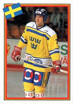 1993 Semic Hockey VM/Jaakiekon MM (Swedish/Finnish) Stickers #7 Stefan Larsson Front