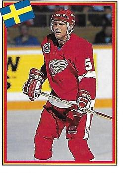 1993 Semic Hockey VM/Jaakiekon MM (Swedish/Finnish) Stickers #23 Nicklas Lidström Front