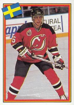 1993 Semic Hockey VM/Jaakiekon MM (Swedish/Finnish) Stickers #28 Tommy Albelin Front