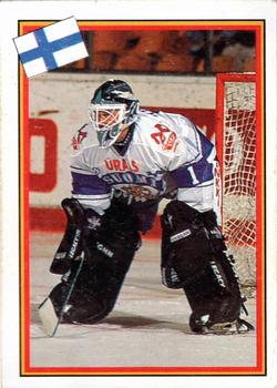 1993 Semic Hockey VM/Jaakiekon MM (Swedish/Finnish) Stickers #47 Jarmo Myllys Front