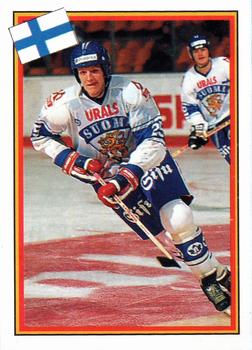 1993 Semic Hockey VM/Jaakiekon MM (Swedish/Finnish) Stickers #73 Rauli Raitanen Front