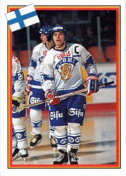 1993 Semic Hockey VM/Jaakiekon MM (Swedish/Finnish) Stickers #81 Pekka Tuomisto Front