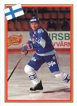 1993 Semic Hockey VM/Jaakiekon MM (Swedish/Finnish) Stickers #86 Jali Wahlsten Front