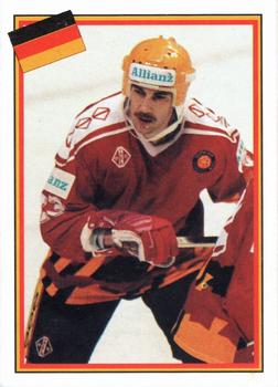 1993 Semic Hockey VM/Jaakiekon MM (Swedish/Finnish) Stickers #158 Dieter Hegen Front