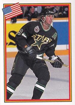 1993 Semic Hockey VM/Jaakiekon MM (Swedish/Finnish) Stickers #182 Mike Modano Front