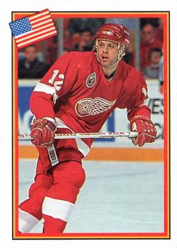 1993 Semic Hockey VM/Jaakiekon MM (Swedish/Finnish) Stickers #187 Jimmy Carson Front