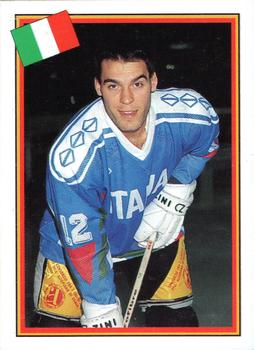 1993 Semic Hockey VM/Jaakiekon MM (Swedish/Finnish) Stickers #217 Frank Di Muzio Front