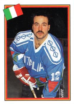 1993 Semic Hockey VM/Jaakiekon MM (Swedish/Finnish) Stickers #219 John Vecchiarelli Front