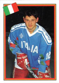 1993 Semic Hockey VM/Jaakiekon MM (Swedish/Finnish) Stickers #223 Lino De Toni Front