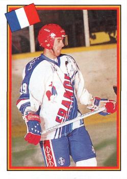 1993 Semic Hockey VM/Jaakiekon MM (Swedish/Finnish) Stickers #251 Stephane Botteri Front