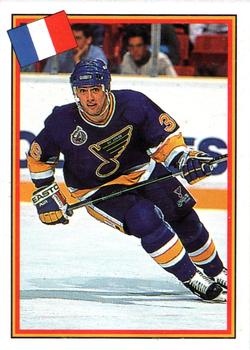 1993 Semic Hockey VM/Jaakiekon MM (Swedish/Finnish) Stickers #268 Philippe Bozon Front