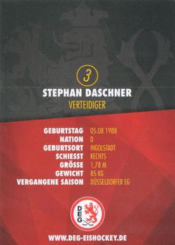 2016-17 Dusseldorfer EG Postcards #NNO Stephan Daschner Back