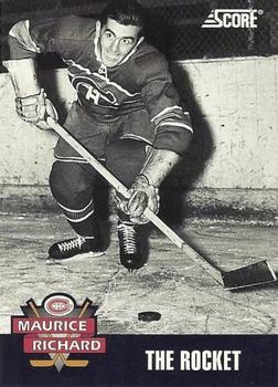 1992-93 Score Canadian - Maurice Richard #NNO Maurice Richard Front