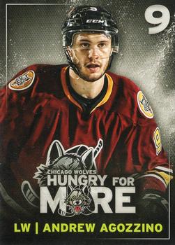 2016-17 Vienna Beef Chicago Wolves (AHL) #NNO Andrew Agozzino Front