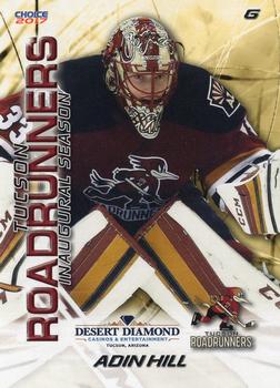 2016-17 Choice Tucson Roadrunners (AHL) #8 Adin Hill Front