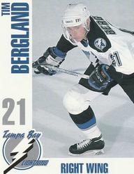 1992-93 Tampa Bay Lightning #NNO Tim Bergland Front