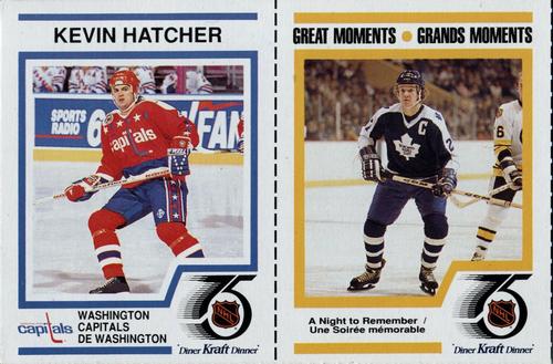 1991-92 Kraft - Panels #20 / 40 Kevin Hatcher / Great Moments Front