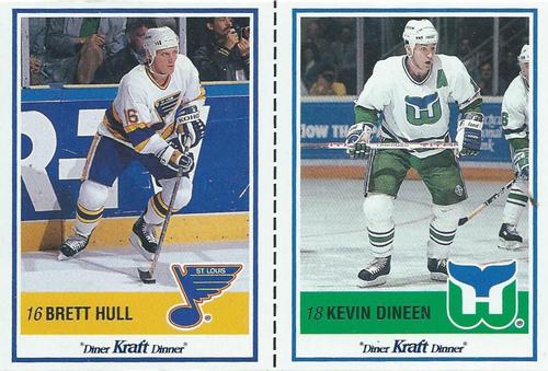 1990-91 Kraft - Panels #20 / 11 Brett Hull / Kevin Dineen Front