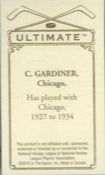2010-11 In The Game Ultimate Memorabilia #34 Charlie Gardiner  Back