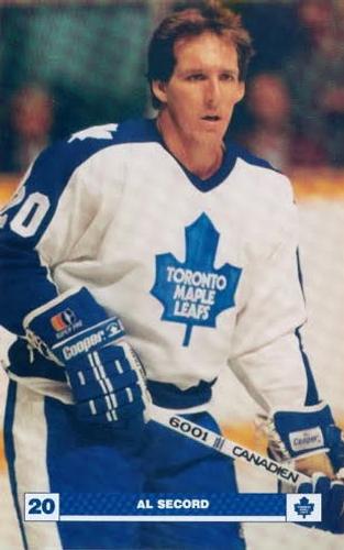 1987-88 Toronto Maple Leafs Postcards #NNO Al Secord Front