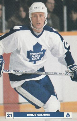 1987-88 Toronto Maple Leafs Oversized #NNO Borje Salming Front