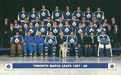 1987-88 Toronto Maple Leafs Oversized #NNO Team Photo Front