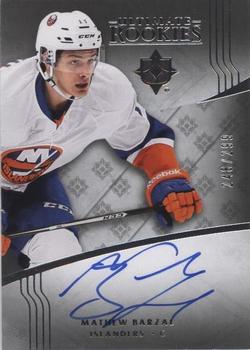 2016-17 Upper Deck Ultimate Collection - z Ultimate Rookies Autographs #114 Mathew Barzal Front