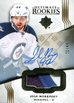 2016-17 Upper Deck Ultimate Collection - Ultimate Rookies Autograph Patch Gold #141 Josh Morrissey Front