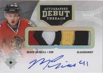 2016-17 Upper Deck Ultimate Collection - Autographed Debut Threads Patch #DT-MC Mark McNeill Front