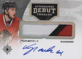 2016-17 Upper Deck Ultimate Collection - Autographed Debut Threads Patch #DT-TM Tyler Motte Front