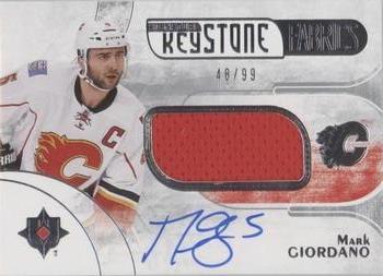 2016-17 Upper Deck Ultimate Collection - Keystone Fabrics Autographs #SKF-MG Mark Giordano Front