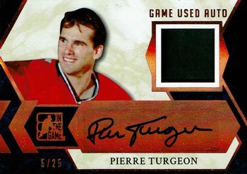 2017 Leaf In The Game Used - Autograph Memorabilia #GUA-PT1 Pierre Turgeon Front