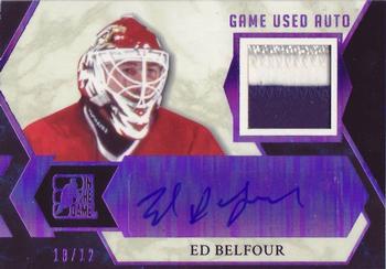 2017 Leaf In The Game Used - Autograph Memorabilia Purple Spectrum Foil #GUA-EB1 Ed Belfour Front