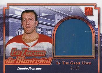 2017 Leaf In The Game Used - Le Forum de Montreal #LFM-05 Claude Provost Front