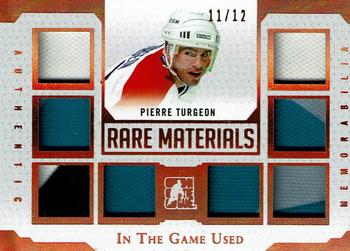 2017 Leaf In The Game Used - Rare Materials #RM-26 Pierre Turgeon Front
