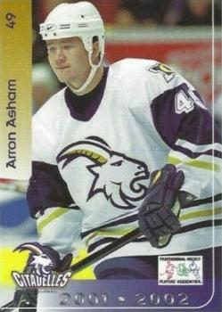 2001-02 Cartes, Timbres et Monnaies Sainte-Foy Quebec Citadelles (AHL) #23 Arron Asham Front