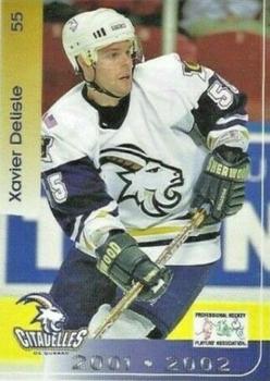 2001-02 Cartes, Timbres et Monnaies Sainte-Foy Quebec Citadelles (AHL) #25 Xavier Delisle Front