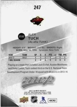 2017-18 Upper Deck MVP - Silver Script #247 Alex Tuch Back