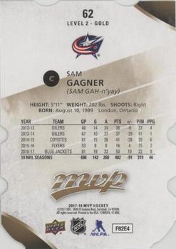 2017-18 Upper Deck MVP - Colors and Contours #62 Sam Gagner Back