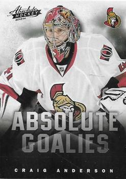 2013-14 Panini Boxing Day - Absolute Goalies #3 Craig Anderson Front