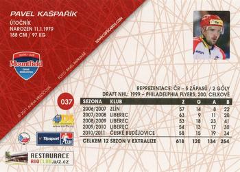 2011-12 OFS Plus #37 Pavel Kasparik Back